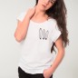 Women T-shirt White Surfing Quiver