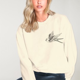 Sweatshirt Damen gebrochenem Weiß Golondrine Remastered