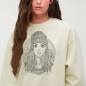 Sweatshirt de Mujer Blanco Hueso Girl Sailor