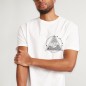 Men T-Shirt White Storm Paper Ship