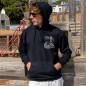 Hoodie Uomo Nera Star Lighthouse