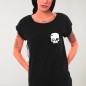 Camiseta de Mujer Negra Calavera