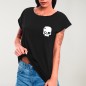 Maglietta Donna Nera Calavera