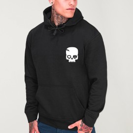 Hoodie Uomo Nera Calavera