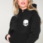 Hoodie Donna Nera Calavera