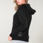 Women Hoodie Black Calavera