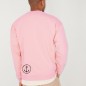 Men Sweatshirt Pink Storm Paper Ship