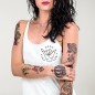 Women Tank Top White Good Vibes