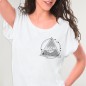 T-shirt Femme Blanc Storm Paper Ship