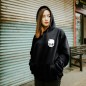 Women Hoodie Black Calavera