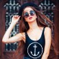 The Anchor logo  Tank Top Donna - Nero