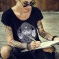 T-shirt Women Black Dark Captain