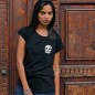 Camiseta de Mujer Negra Snake Skull