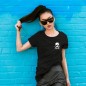 Women T-shirt Black Pirate Life