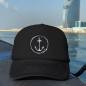 Cap "Viento" Nero - The Anchor Logo con ricamo