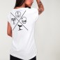 Women T-shirt White Tropical