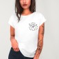 T-shirt Femme Blanc Good Vibes