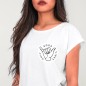 Camiseta de Mujer Blanca Good Vibes