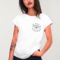 T-shirt Damen Weiß Good Vibes