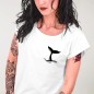 Women T-shirt White Whale