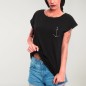 Camiseta de Mujer Negra Minimal Anchor