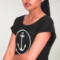 Camiseta de Mujer Negra Crossed Ideals