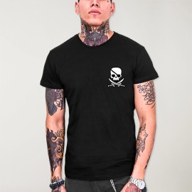 Men T-Shirt Black Pirate Life