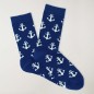 Women Socks Anchor Plot Navy