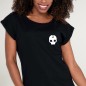 Camiseta de Mujer Negra Broken Skull