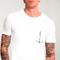 Camiseta de Hombre Blanca Minimal Anchor