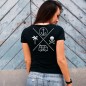 Women T-shirt V-neck Black Oaxaca Soul