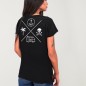 Camiseta Cuello V Mujer Negra Oaxaca Soul