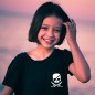 Girl T-shirt Black Pirate Life