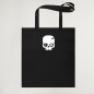 Borsa in cotone Nera Calavera