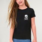 T-shirt Fille Noir Pirate Life