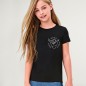 Camiseta de Niña Negra Good Vibes