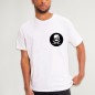 Men T-Shirt White Pirate Life Cercle