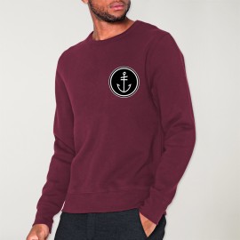 Sweatshirt Herren Burgunderrot Slab