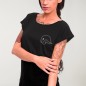 Camiseta de Mujer Negra North Shore