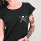 Women T-shirt Black Slab