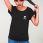 Women T-shirt Black Raid