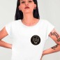 Camiseta de Mujer Blanca Wanderer Skull