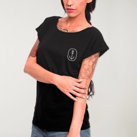 T-shirt Damen Schwarz Bali