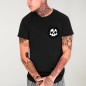 Men T-Shirt Black Thunder Skull