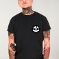 Men T-Shirt Black Thunder Skull