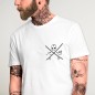 Men T-Shirt White Slab