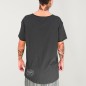 Men T-Shirt Open neck Charcoal Raid