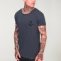 T-shirt Herren mit U-Ausschnitt Ozean Blue Peak