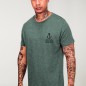 Men T-Shirt Green Lines