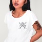 T-shirt Femme Blanc Slab